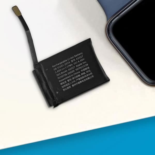 Internt batteri för Apple Watch Series 6 (44mm) - Kapacitet 265mAh - Svart - Nytt - 2 års garanti