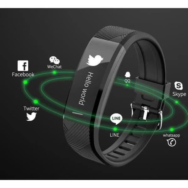 Ansluten Klocka Stegräknare Smartklocka Ansluten Armband Färgskärm Vattentät IP67 Kvinnor Män Barn Sport Konditionsträning Fitness Tracker d