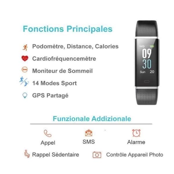 Ansluten Klocka Stegräknare Smartklocka Ansluten Armband Färgskärm Vattentät IP68 Kvinna Man Barn Sport Konditionsträning Fitness Tracker