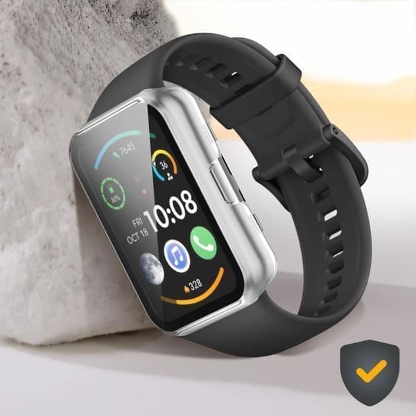 Fullt skydd härdat glas AVIZAR - Huawei Watch Fit 2 / Fit 2 Active - Vit - 2 års garanti