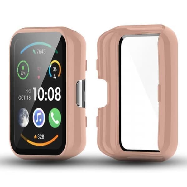 Fullt skydd härdat glas Huawei Watch Fit 2 / Fit 2 Aktiv rosa