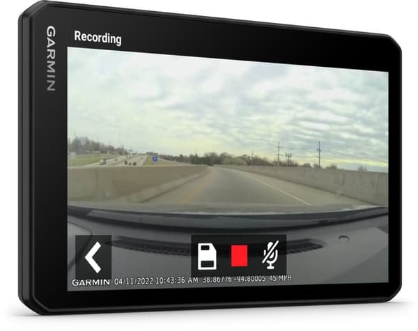 Garmin DriveCam 76 - Bilnavigeringssystem - Inbyggd Dashcam - 7 tums skärm - Röststyrning