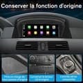 Miniatyrbild 3 av 4: AWESAFE Android 11 bilradio 4GB+64GB för BMW 5-serie E60 E61 E63 E64 CIC-system, 3-serie E90 E91 E92, 8,8'', Carplay/Android Auto