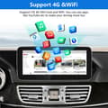Miniatyrbild 5 av 6: AWESAFE Android 11 4GB+64GB bilradio för Mercedes Benz C Class W204/GLC W205 (2015-2018)NTG 5.0 med 10,25'' Carplay/Android Auto