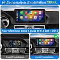 Miniatyrbild 2 av 6: AWESAFE Android 11 4GB+64GB bilradio för Mercedes Benz C Class W204/GLC W205 (2015-2018)NTG 5.0 med 10,25'' Carplay/Android Auto