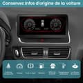 Miniatyrbild 4 av 4: AWESAFE Android 11 4GB+64GB bilradio för Audi Q5 med 10,25 tum, Carplay/Android Auto/WIFI[2013-2016] med MMI