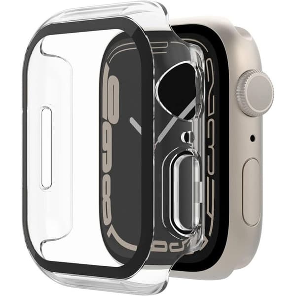 Belkin SCREENFORCE TemperedCurve - Smartwatch-stötdämpare - skärmskydd - polykarbonat, härdat glas (9H) - transparent -