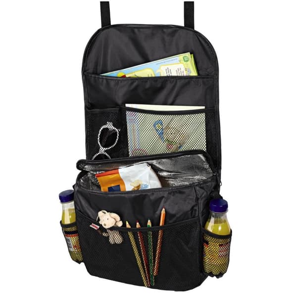 Automotive Organiser with Isotherm Compartment, HAMA 83961, Black Svart