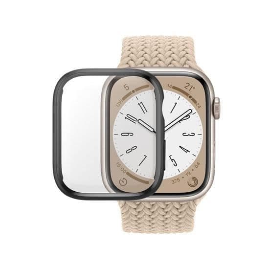 Coque PanzerGlass skärmskydd med D3O® för Apple Watch 45mm Svart