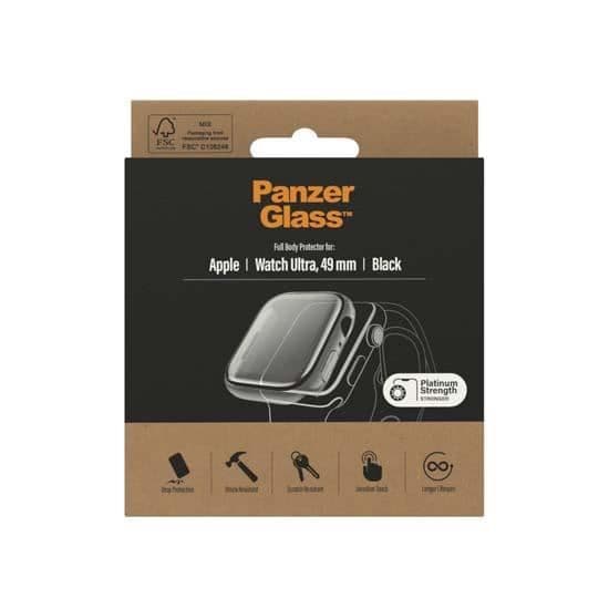 PanzerGlass Full Body skyddsglas för Apple Watch 49mm Svart