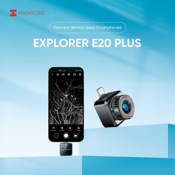 Hikmicro Termisk Kamera Explorer E20 Plus Transparent 26.6 x 26.6 x 27.2 mm