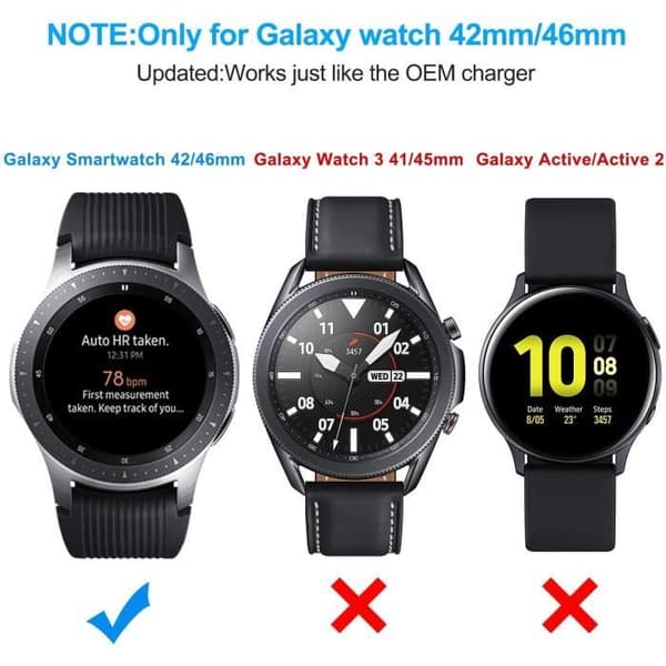 Laddare för Samsung Galaxy Watch 42mm 46mm Gear S3 Dock Samsung Galaxy Watch SM-R800 SM-R810 SM-R815