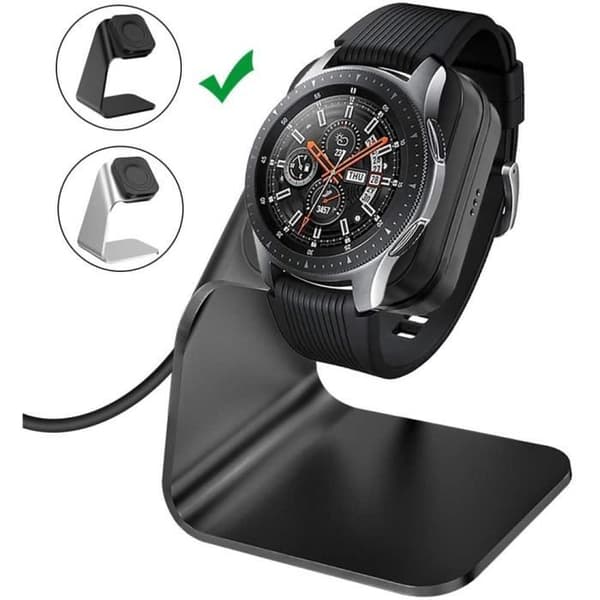 Laddare för Samsung Galaxy Watch 42mm/46mm,Gear S3 Laddningsställ Galaxy Watch SM-R810/SM-R815/SM-R800