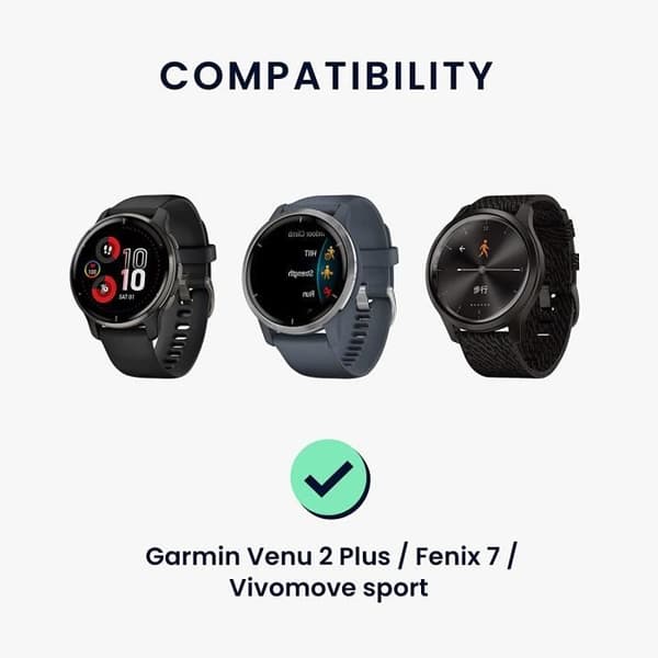 Laddare för Garmin Venu 2S 2 plus Venu SQ Venu Vivoactive 3 4 4S 43mm Instinct Solar Vivomove Sport Fenix 7 FORERUNNER 45 55