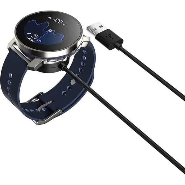 Laddare för Suunto 9 Peak - EURO MEGA - 100 cm magnetisk USB-kabel - PTC - Praktisk och bärbar design