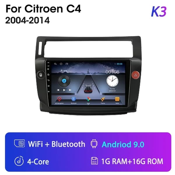 Carplay, Android 12, monimediasoitin, T3L-MIC-Fan-Kamera