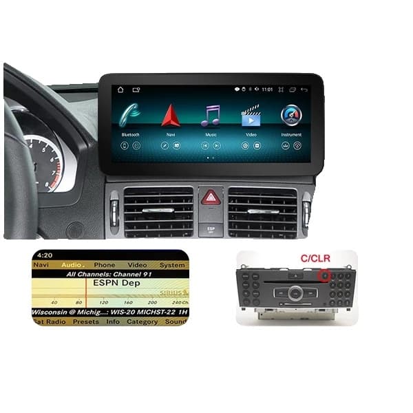 Bil GPS Navi-afspiller, Android 12, Touch-skærm, NTG 40 4-32GB, otte kerne