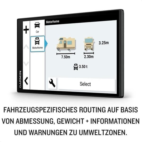 GPS för husbilar Camper 795 - GARMIN - 7" - trafikinformation i realtid