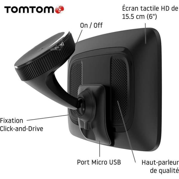 TomTom GO Discover World 6'' bil-GPS - världskartläggning för 183 länder, TomTom Traffic, live premiumtjänster