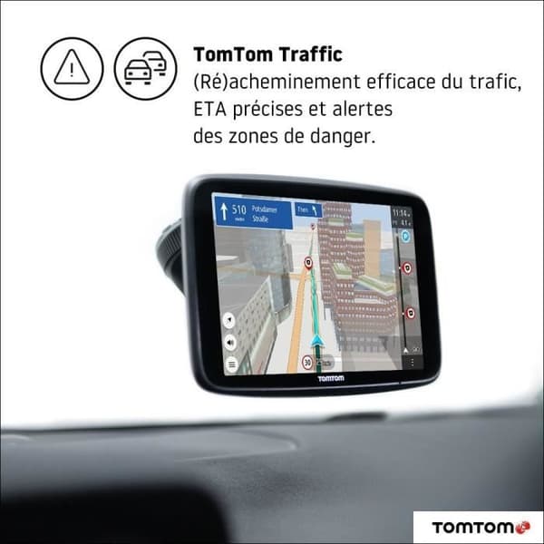 TomTom GO Discover World 6'' bil-GPS - världskartläggning för 183 länder, TomTom Traffic, live premiumtjänster