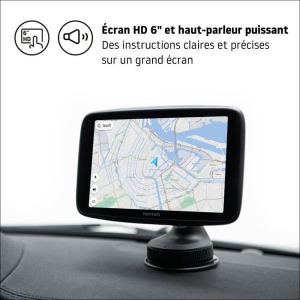 TomTom GO Discover World 6'' bil-GPS - världskartläggning för 183 länder, TomTom Traffic, live premiumtjänster