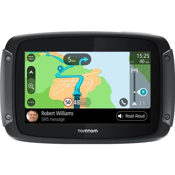TomTom Rider 50 motorcykel GPS - Europa 24 kartläggning - Integrerat Wi-Fi - Läser meddelanden