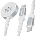 Miniatyrbild 2 av 4: Swissten Apple Watch + USB-C magnetladdarkabel - Vit - 2 i 1 - 60W - 1,2 m