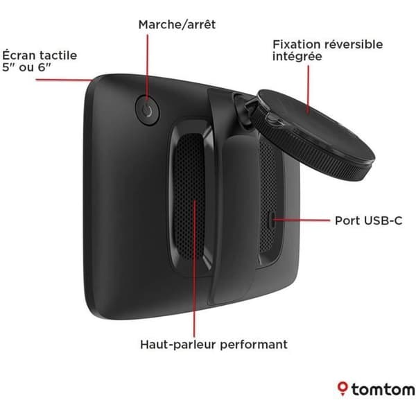TomTom - GO Classic 6 2:a Generationen - GPS Bil - 6 tum - TomTom Trafik - Vägledande vid filbyte - Karta Europa 27