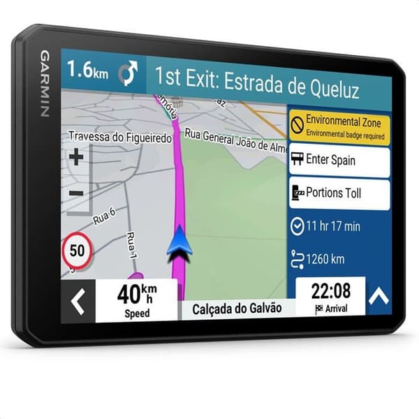 Bil GPS - modul - Garmin navigationsbox - 010-02729-10 - DriveCam 76, EU MT-D - 7" GPS med integrerad Dash Cam Svart