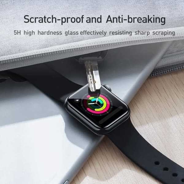 Baseus 0,2 mm skärmskydd i glas 3D skyddsfilm skärm dold skal för iWatch 3/2/1 38 mm
