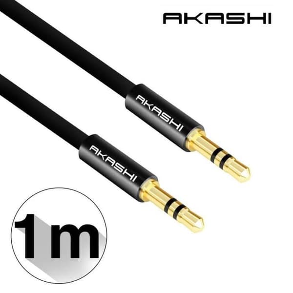 Stereo ljudkabel Jack/jack 3,5 mm hane/hane 1m TU