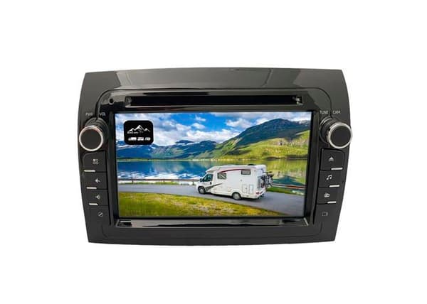 Berggps - FD-7000D - Navigation Fiat Ducato Husbil - Radio - WiFi - Carplay/Android Auto - VR/PARKER/APPS - Europa