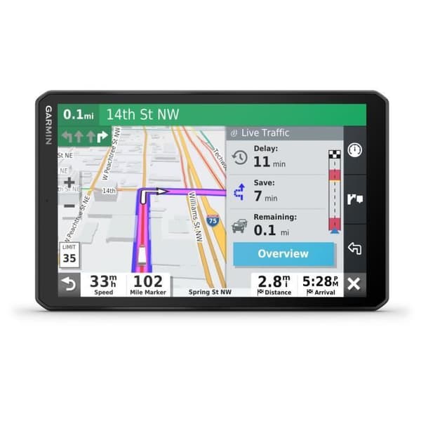 Lastbil GPS - GARMIN - DEZL LGV 800 MT-S EU Svart