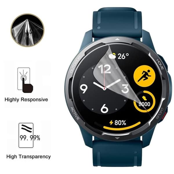 Skyddsskärm för Xiaomi Watch S1 Active [Pack 6] Ultra Tunn Plastisk Skyddfilm Phonillico