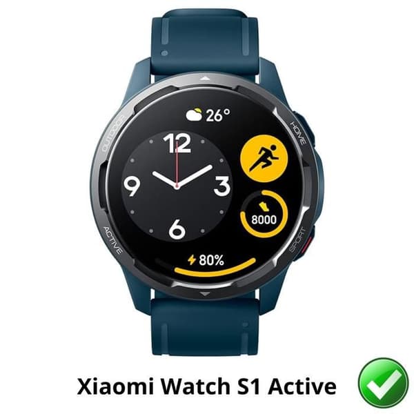 Skyddsskärm för Xiaomi Watch S1 Active [Pack 6] Ultra Tunn Plastisk Skyddfilm Phonillico