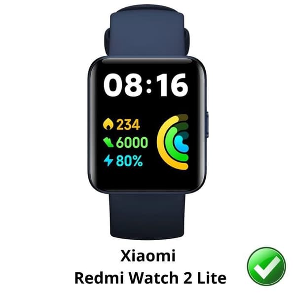 Skydd av skärm för Xiaomi Redmi Watch 2 Lite [Pack 6] Ultra Tunn Plastskydd Film Motståndskraftig Phonillico