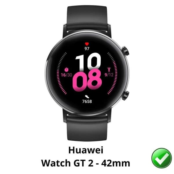 Skydd för skärm till Huawei Watch GT2 - 42mm [Pack 6] Ultra tunn slitstark plastskärmskydd Phonillico