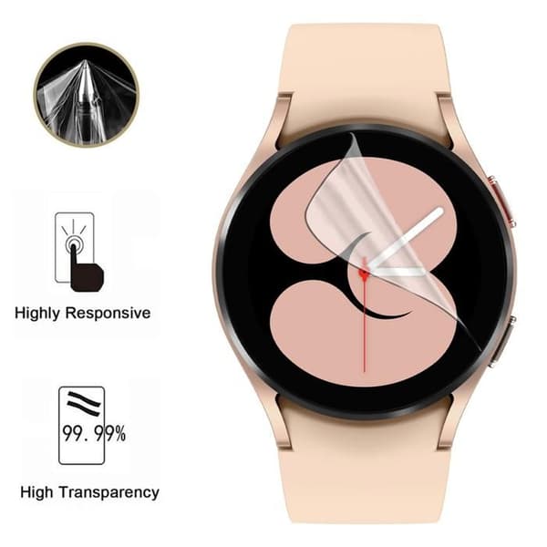 Skärmskydd för Samsung Galaxy Watch 4 - 44mm [Pack 6] Ultra Tunn Plastfilm Skydd Phonillico