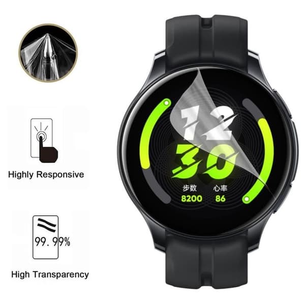 Skärmskydd för Realme Watch T1 [Pack 6] Ultra Tunn Plast Skyddfilm Phonillico