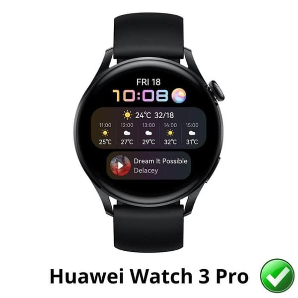 Skydd för skärm till Huawei Watch 3 Pro [Pack 6] Ultra tunn skyddande plastfilm Phonillico