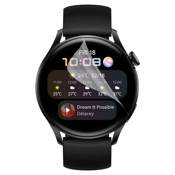 Skydd för skärm till Huawei Watch 3 Pro [Pack 6] Ultra tunn skyddande plastfilm Phonillico