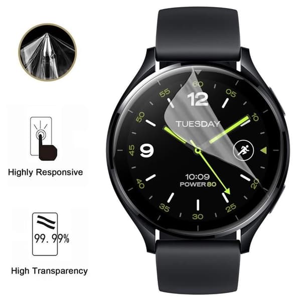 Skyddsskärm för Xiaomi Watch 2 [Pack 6] Plastskydd Film Resistenta Ultra Tunn Phonillico