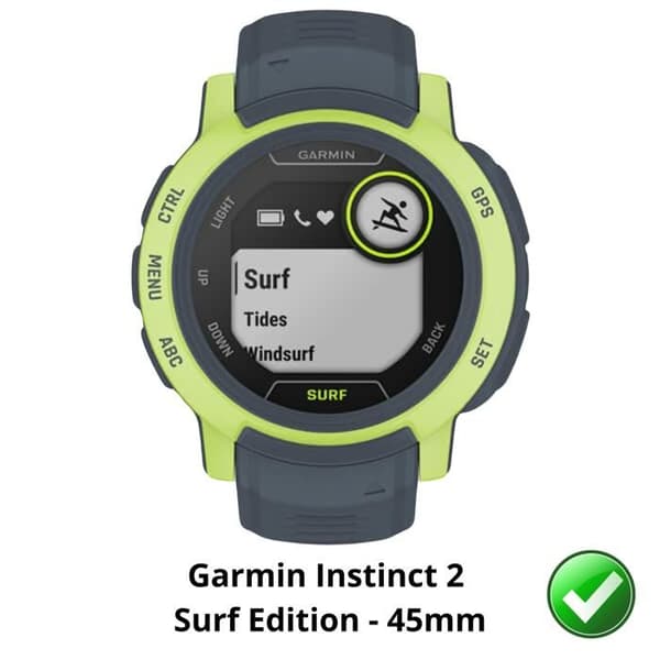 Skärmskydd för Garmin Instinct 2 Surf Edition - 45mm [Pack 6] Ultra Tunnt Plastfilms Skydd Phonillico