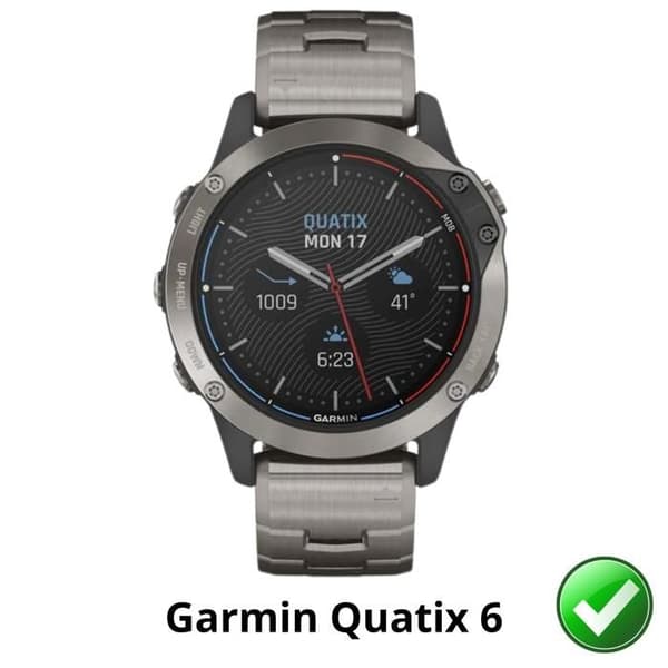 Skärmskydd för Garmin Quatix 6 [Pack 6] Ultrafint Plastskydd Phonillico