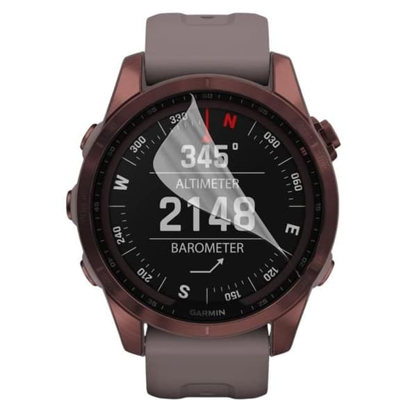 Skyddsskydd för Garmin Fenix 7 [Pack 6] Ultra Tunn Plastfilm Skyddande Phonillico