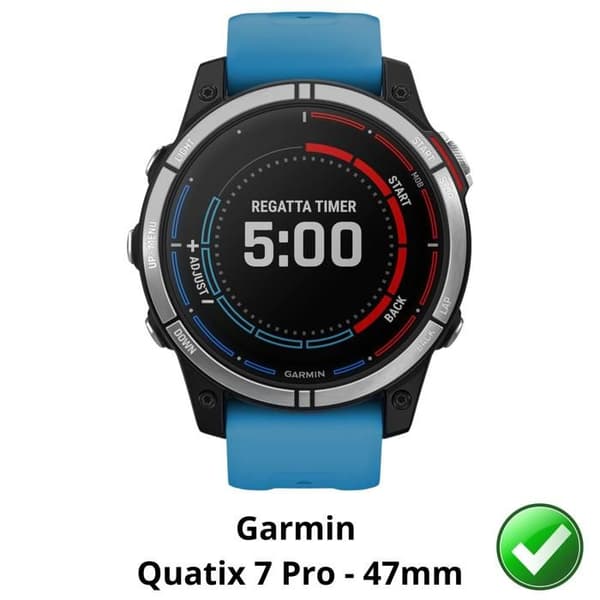 Skärmskydd för Garmin Quatix 7 Pro - 47mm [Pack 6] Ultra Tunn Plastfilm Skyddande Phonillico