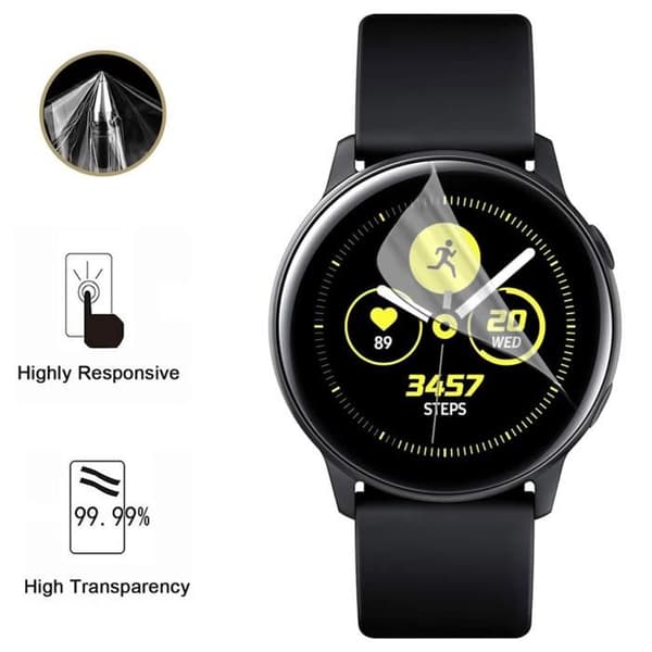 Skydd för skärm för Samsung Galaxy Active [Pack 6] Ultra tunn plast skyddande film Phonillico