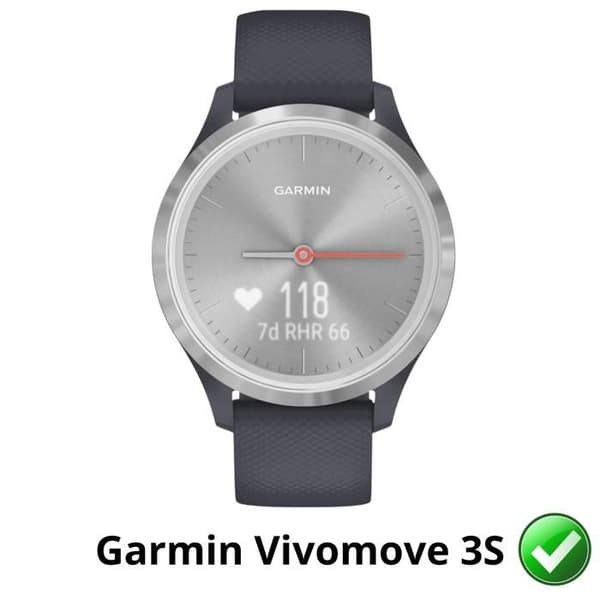 Skärmskydd för Garmin Vivomove 3S [Pack 6] Ultra Tunn Hållbar Plastfilm Phonillico