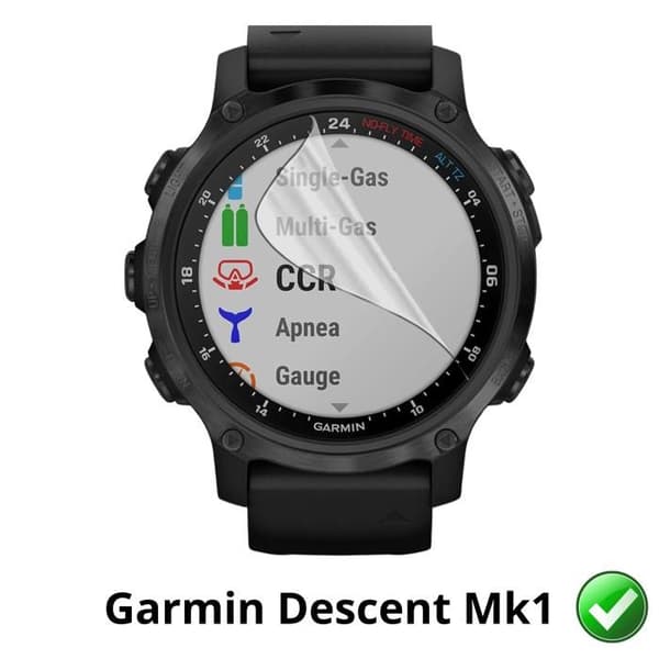 Skyddsskärm för Garmin Descent Mk1 [Pack 6] Ultra Tunn Hållbar Plastfilm Skyddande Phonillico