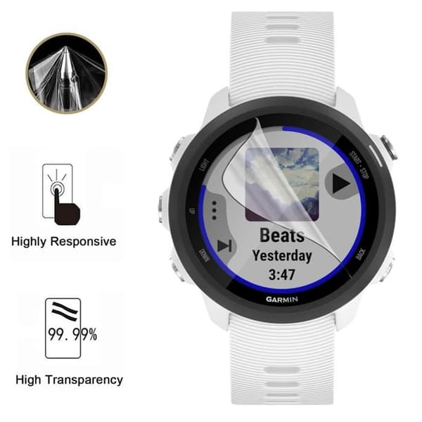 Skärmskydd för Garmin Forerunner 245 [Pack 6] Hållbart Ultramin Plastfilm Phonillico